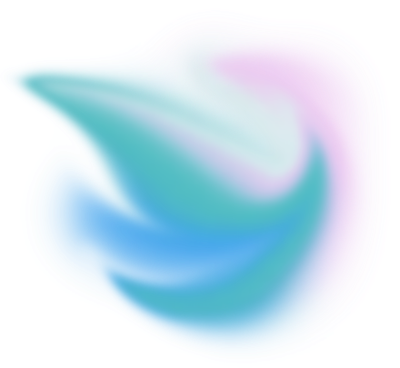 Abstract Liquid Glowing Soft Cool Flame